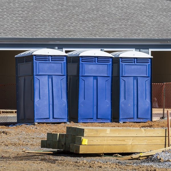 do you offer hand sanitizer dispensers inside the portable restrooms in Bloomingdale IN